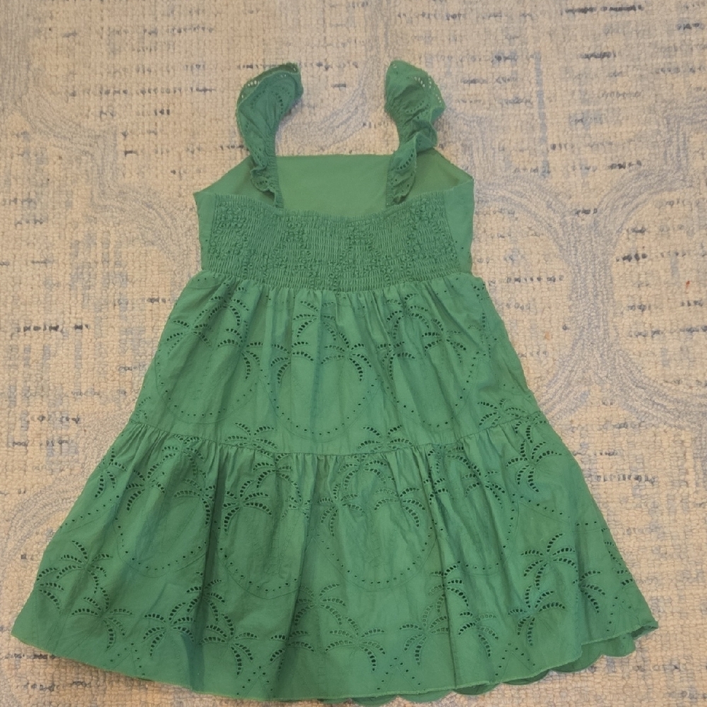 Chelsea & Violet Green Ruffled Smocked Sundress - Picture 5 of 7